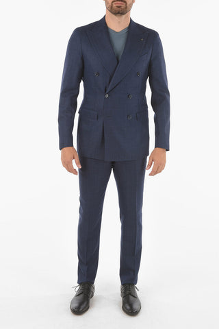 CC COLLECTION peak lapel 2-button double breasted REWARD suit drop 7R