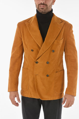 CC COLLECTION Blazer Doppiopetto in Velour con Ravers a Lancia 