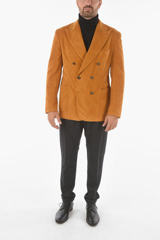 CC COLLECTION Blazer Doppiopetto in Velour con Ravers a Lancia 