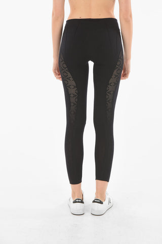 Athleisure Leggings with Side Embroidery