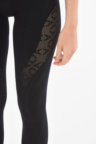 Athleisure Leggings with Side Embroidery