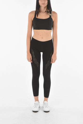 Athleisure Leggings with Side Embroidery