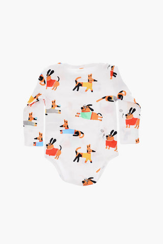printed long sleeve 2 bodysuit set