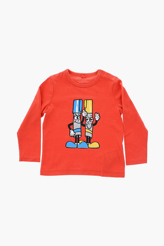 long sleeve PAINTING TUBES T-shirt