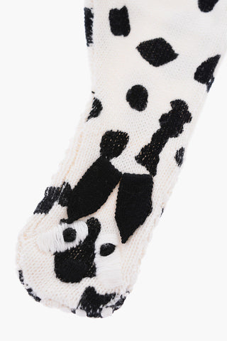 knitted DALMATIAN leggings