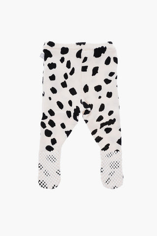 knitted DALMATIAN leggings