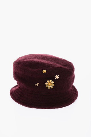 Cloche a tinta unita con dettagli dorati