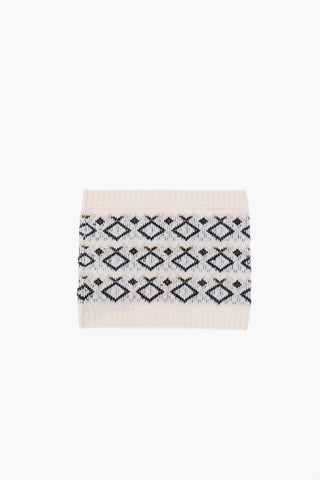 embroidered wool and cashmere snood