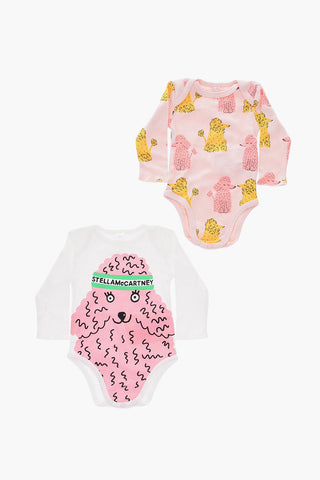 printed long sleeve 2 bodysuit set