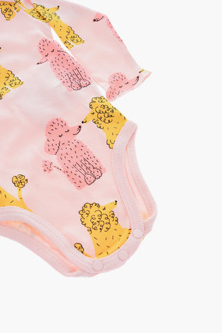 printed long sleeve 2 bodysuit set