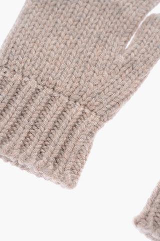 solid color cashmere gloves
