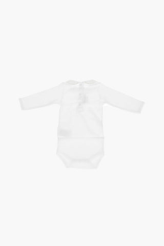 Body in Cotone a Manica Lunga con Colletto