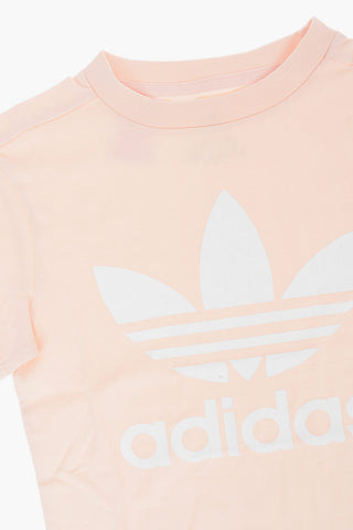 T-shirt Girocollo TREFOIL con Maxi Logo Frontale