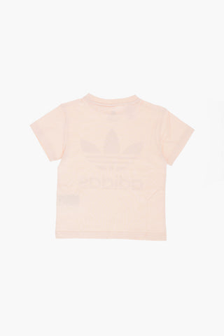 T-shirt Girocollo TREFOIL con Maxi Logo Frontale