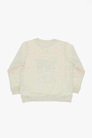 T-shirt Girocollo Stampata a Manica Lunga