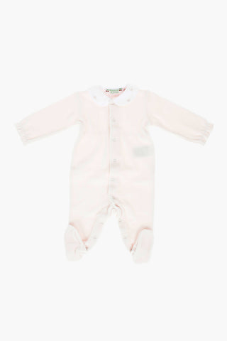 Velvet TINTINA Romper Suit with Embroidery Collar