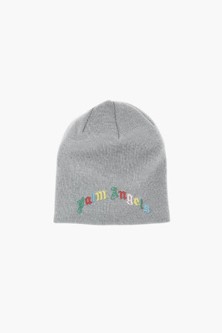 logo embroidered virgin wool beanie