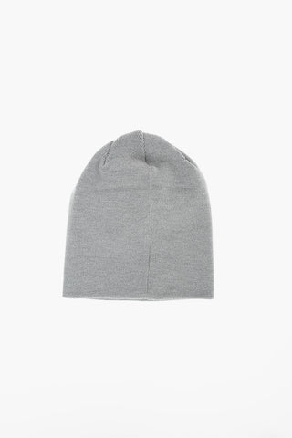 logo embroidered virgin wool beanie