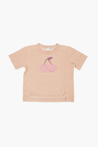 T-shirt Girocollo con Stampa Frontale