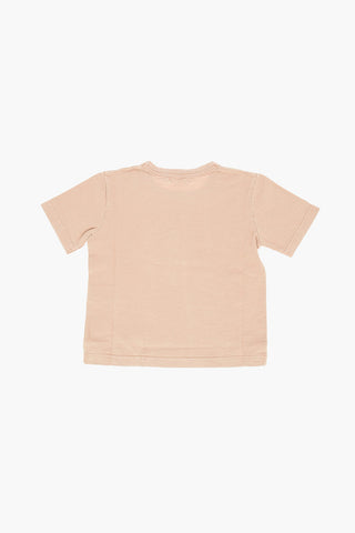 T-shirt Girocollo con Stampa Frontale