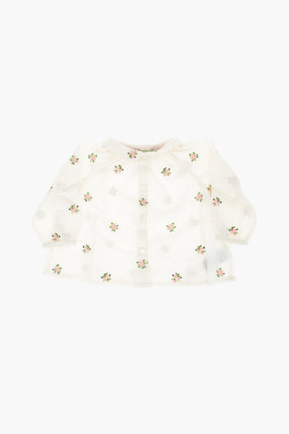 Floral Embroidered DOMINO Shirt