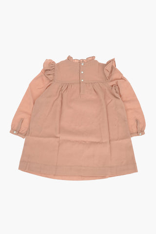 Wool TILIA Dress With Ruches