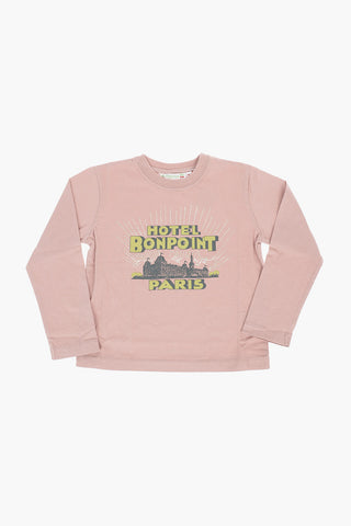 front printed long sleeve THEIA t-shirt