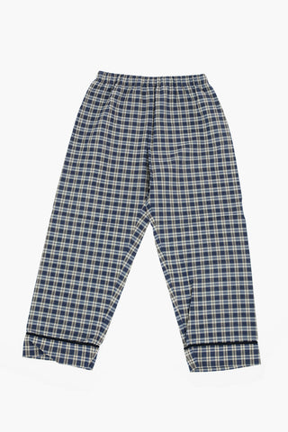 plaid patterned cotton pijamas