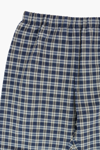 plaid patterned cotton pijamas