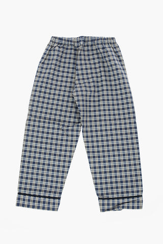 plaid patterned cotton pijamas