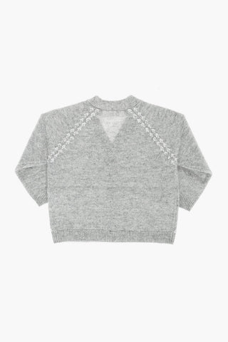 Cardigan TIANO in cashmere con scollo a v
