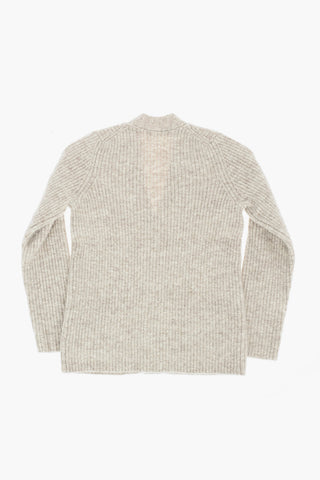 Cardigan TIANA a coste con scollo a v