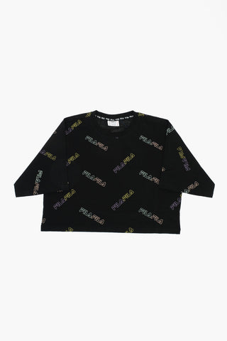 logo printed cropped t-shirt
