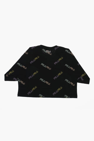 logo printed cropped t-shirt