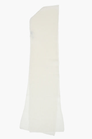 hooded virgin wool scarf