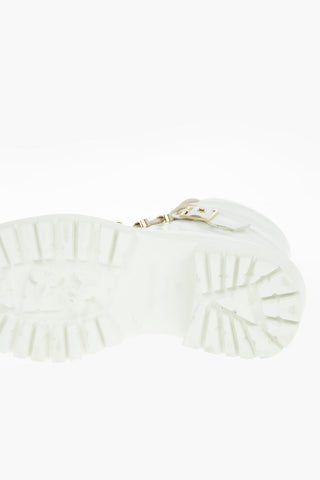 Patent Soft Leather Ankle Boots with Belt