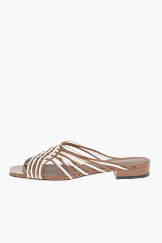 Flats in Nappa Bicolore Intrecciata

