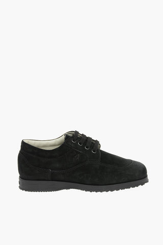 Suede Leather TRADITIONAL Sneakers with Embossed Logo