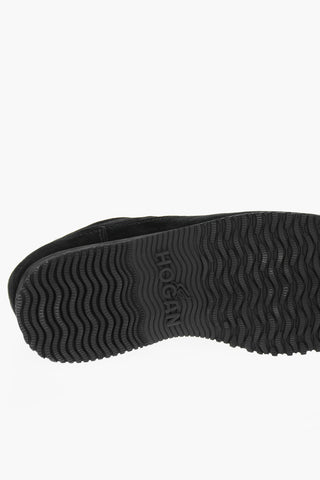 Suede Leather TRADITIONAL Sneakers with Embossed Logo