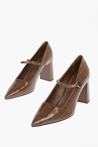 Crocodile Printed KOKKO Mary Jane Pumps 7cm