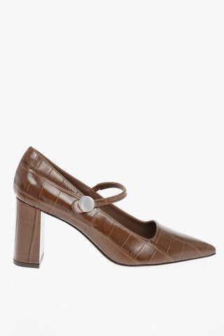 Crocodile Printed KOKKO Mary Jane Pumps 7cm