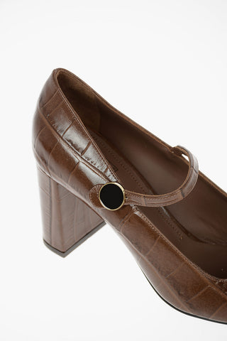 Crocodile Printed KOKKO Mary Jane Pumps 7cm