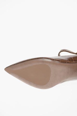 Crocodile Printed KOKKO Mary Jane Pumps 7cm