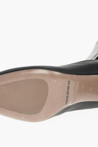 Leather Chelsea Ankle Booties with Suede Leather Detail 7,5cm