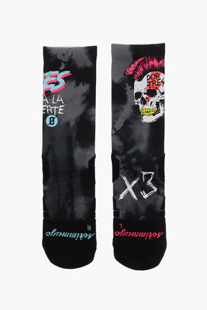 Long Acid Wash Effect Socks POR TRES