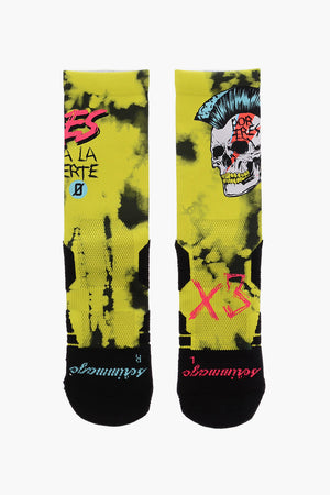 Long Acid Wash Effect Socks POR TRES