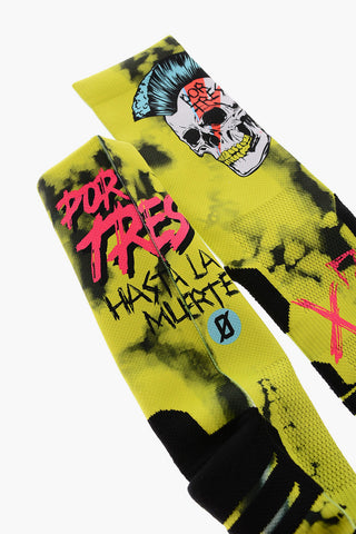 Long Acid Wash Effect Socks POR TRES