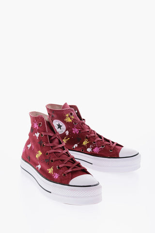 ALL STAR CHUCK TAYLOR High-Top Sneakers Painting Effect 4cm