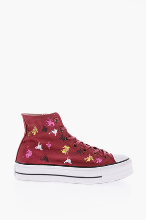 ALL STAR CHUCK TAYLOR High-Top Sneakers Painting Effect 4cm