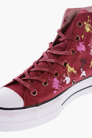 ALL STAR CHUCK TAYLOR 하이탑 스니커즈 페인팅 효과 4cm